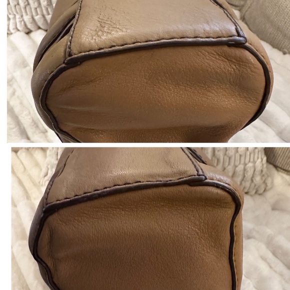 Vintage Banana Republic Camel Leather Satchel | Style 546453 | 2008 | - Picture 6 of 16